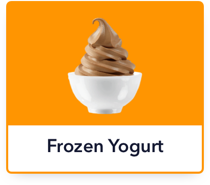 Frozen Yogurt menu button in Treatware POS