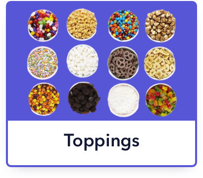 Toppings menu button in Treatware POS